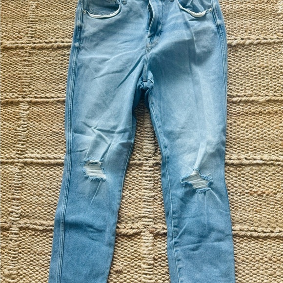 Good American straight leg Jeans size 32 stretch Denim medium blue - Picture 7 of 7
